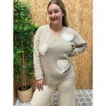 Jersey Punto Corazones Borreguito