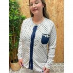 Pijama Lunares Bolsillo Lazo