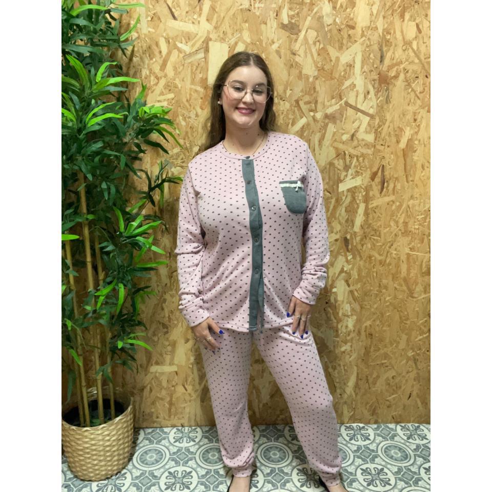 Pijama Lunares Bolsillo Lazo