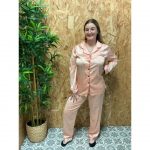 Pijama Raso Corazones Abotonado