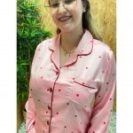 Pijama Raso Corazones Abotonado