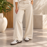 Pantalón de Vestir Pata Ancha + Cinto