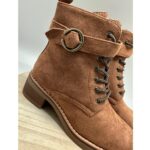 Bota Cordón Ante con Tacón - Imagen 2