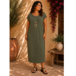 Vestido Básico Ancho + Collar - Imagen 4