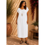 Vestido Básico Ancho + Collar - Imagen 6