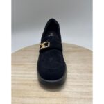 Mocasín Tacón Ante con Cadena