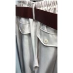 Pantalón Elegante Bolsillo Cargo   Cinto