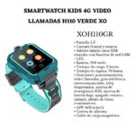 SMARTWATCH KIDS 4G VIDEO LLAMADAS H110 VERDE XO - Imagen 5