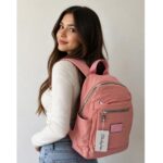 Mochila con Bolsillo y Cremallera