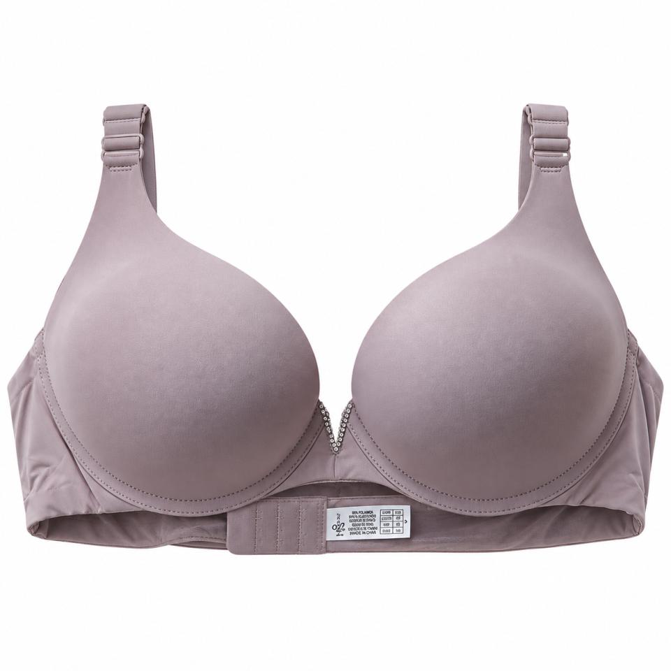 Sujetador Copa B con Push Up V Strass